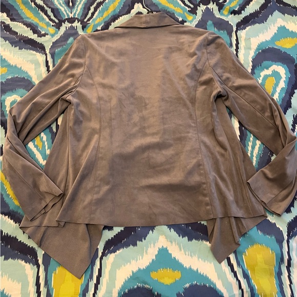 Suede Zipper Blazer - Picture 5 of 5